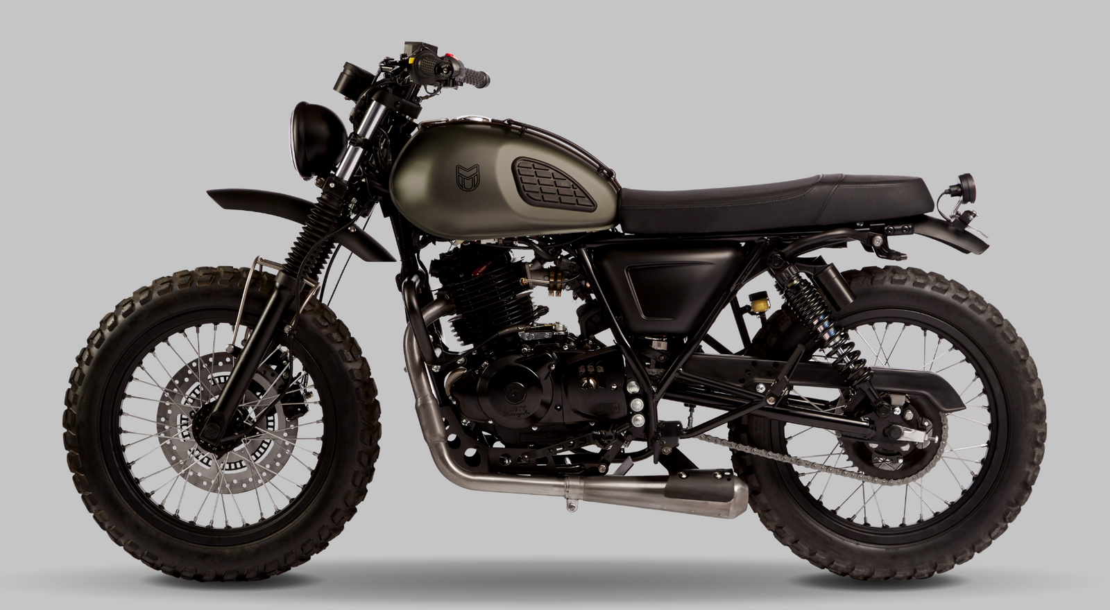 Rugged all terain motorcycle